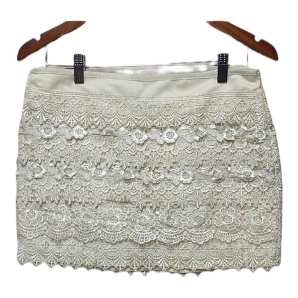 Sans Souci Lace Ruffle Mini skirt Size M